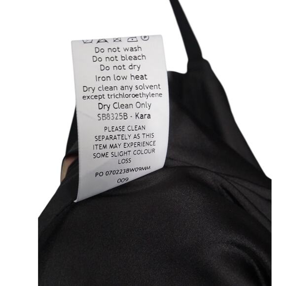 House of CB Kara Black Corset Satin Mini Dress L+ NWT Bustier Cocktail Party - Picture 9 of 11